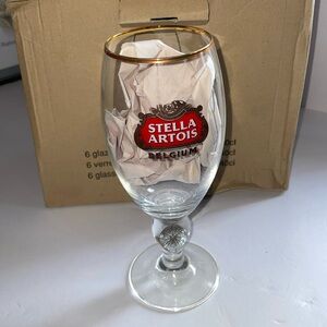 6 STELLA ARTOIS Glasses 13.5oz